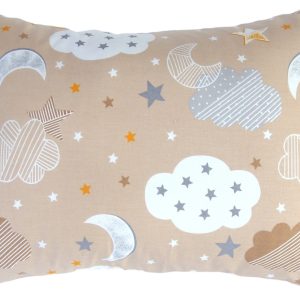Kids Toddler Pillowcase – Beige Moon Stars
